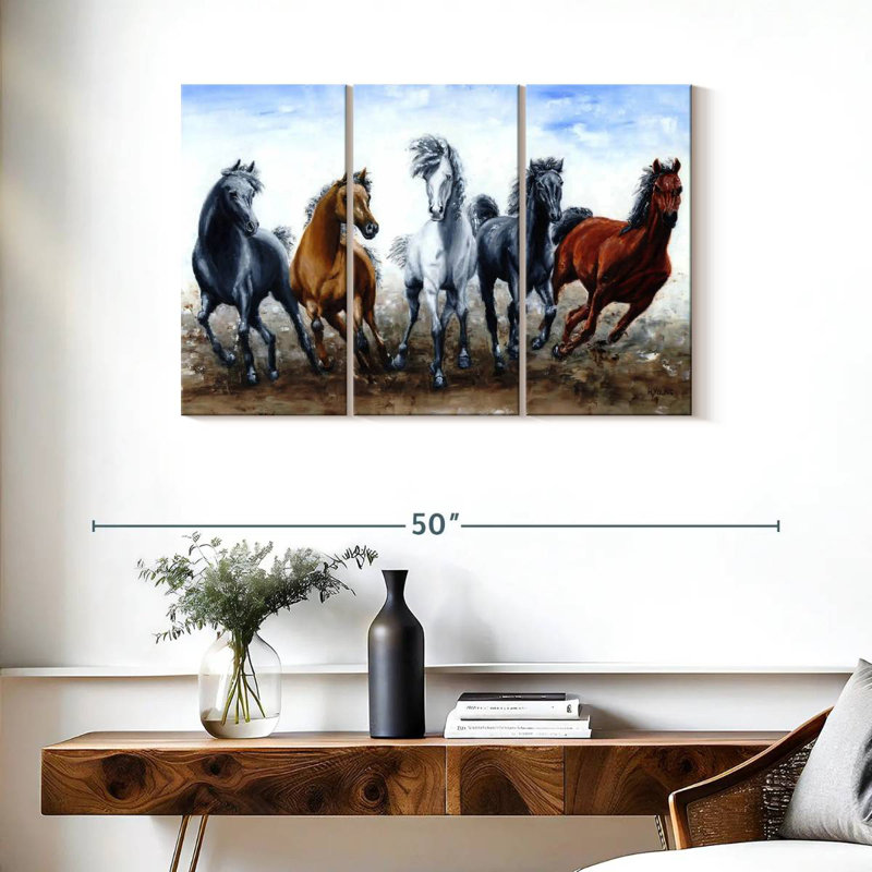 Brampt Wild Arabians, 24" H x 38" W