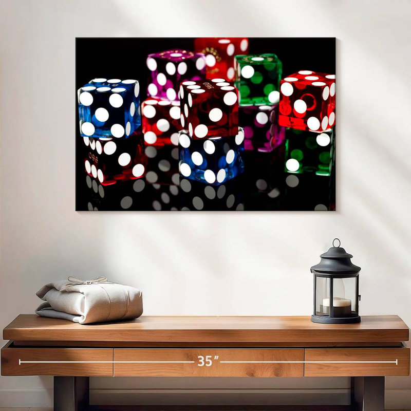 Senne Clear Colored Dice, 24" H x 36" W
