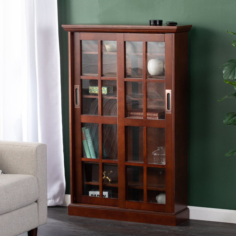 Espresso Windowpane Media Cabinet