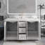 Meuble-lavabo double 60 po avec plateau en pierre reconstituée Emilian-1851612328-1851612327