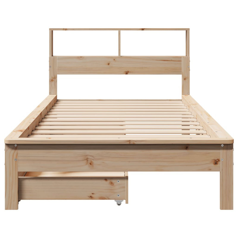 Martahus Solid Wood Storage Bed, 78cm H x 210.5cm W x 87cm D