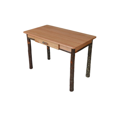  Hickory Writing Desk, Natural Finish