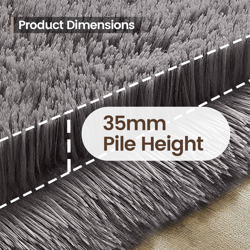 Solid Colour Flatweave Area Rug, Rectangle 80 x 160 cm