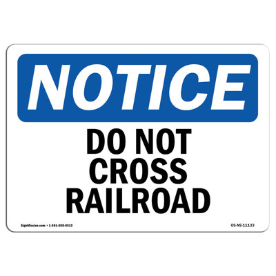 Panneau «Do Not Cross Railroad»