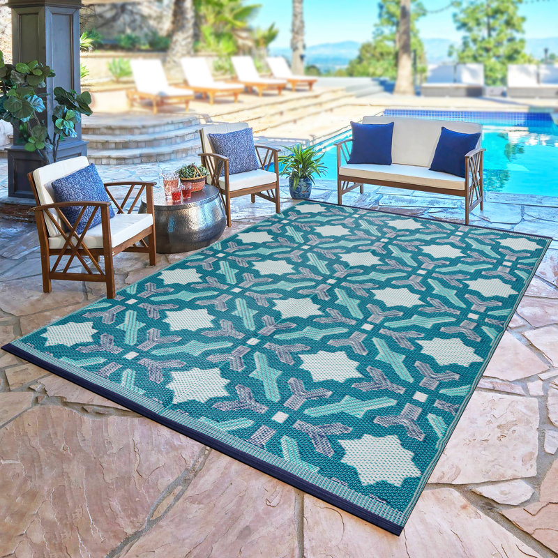 Tapis bleu / vert Aldo, Rectangle 4 pi x 6 pi
