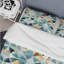 Ensemble de housse de couette bleu et jaune Modern Mosaic I-691043264