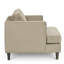Chaise avec accoudoirs touffetée en polyester 41 po Burkouer-992248672