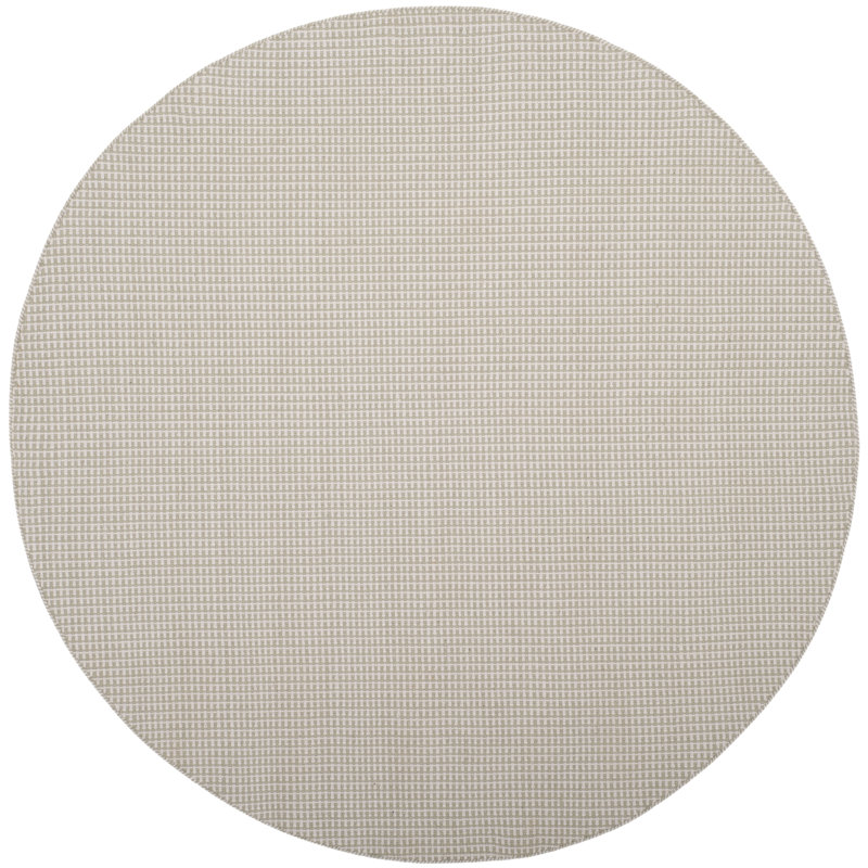Tapis en coton tissé à la main Cayman, Rond 4 pi