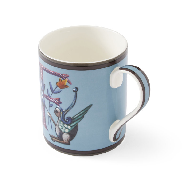 Kit Kemp, Alphabet - Mug A-Z, Blue, F