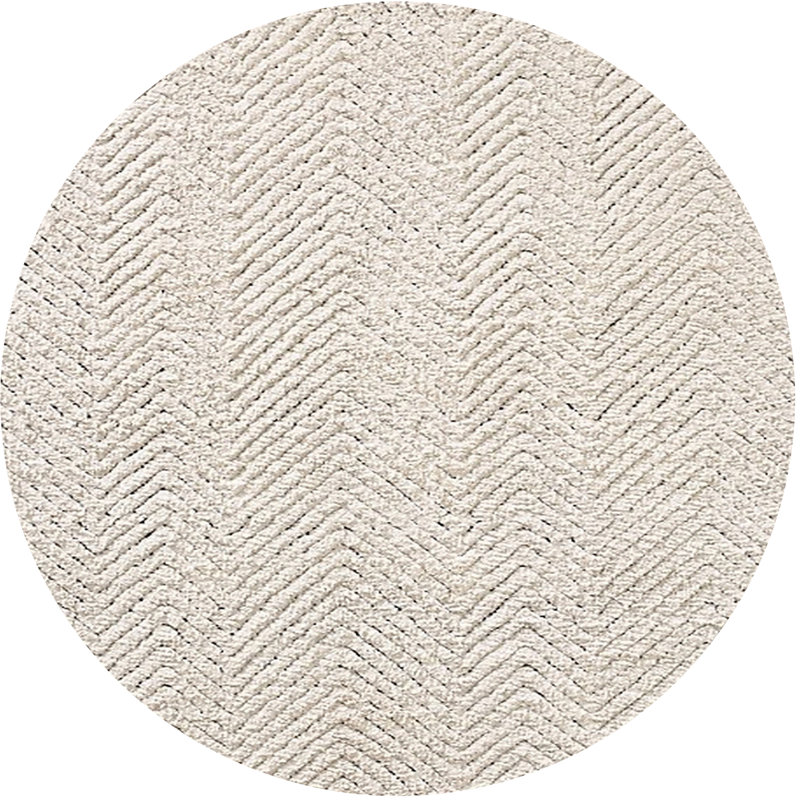 Tapis beige Bponterdale, Rond 3 pi