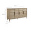 Sinya 4-Door Sideboard In Light Oak