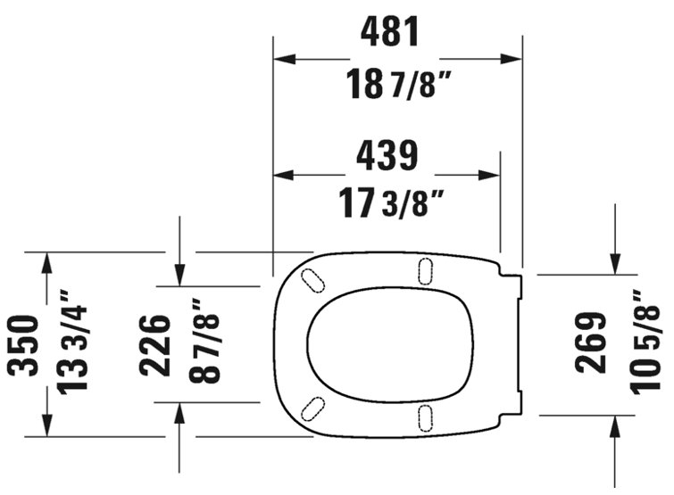 D-Code Elongated Toilet Seat