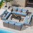 Ensemble de canapé modulaire 11 pièces avec table basse 11 pièces