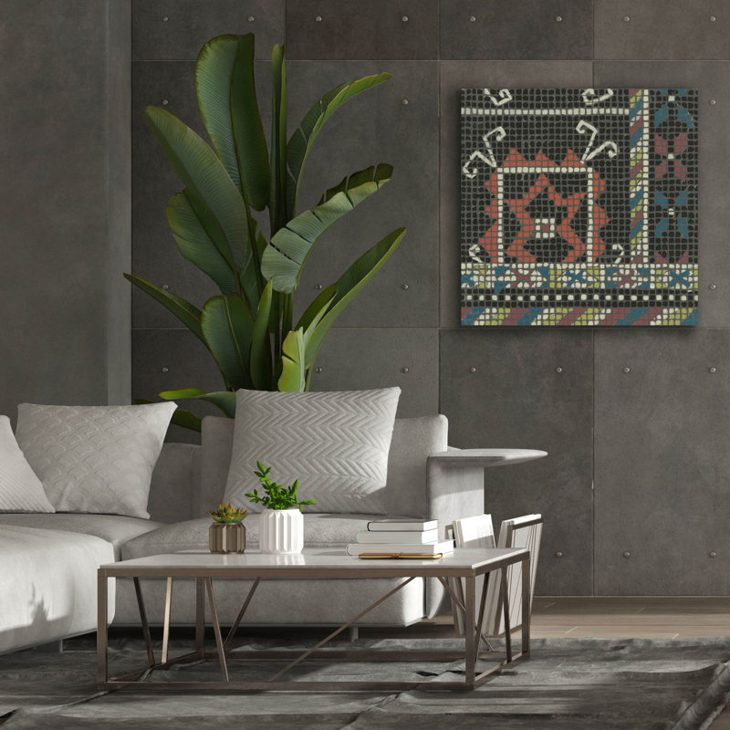 «Epic Graffiti» «Woven Journey 4» par Chariklia Zarris, art mural sur toile, 37 po x 37 po, H 37 po x l 37 po