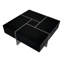 Table basse carrée, 4 rangements cachés, plateau de table coulissant extensible, brillant, 31,5 po x 31,5 po, pour la table de décoration de salon avec rangement et surface, placage, fabrication-2058491208