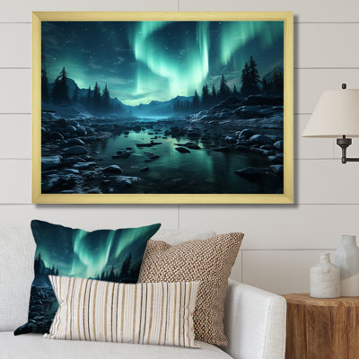 Aurore boréale «Natures Light», reproduction sur toile
