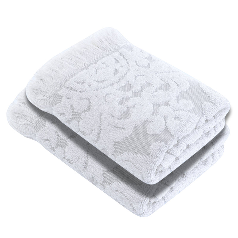 Luxury Turkish Hand Towels, 100% Turkish Cotton, Quick Drying, High Absorbency, Ultra Soft Towels For Home and Bath, Oversized 20"W x 30"L 2-Piece Hand Towels, Violet Style