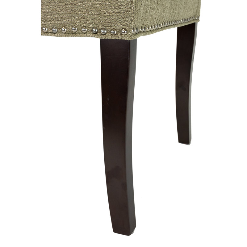 17'' H Upholstered Side Chair, Gold