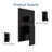 12" Oil Rubbed Bronze Wall Mounted Rain Shower System with Handheld Spray and Pressure-Balanced Rough-In Valve