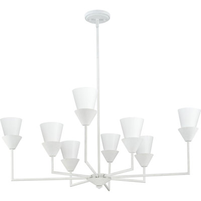 Pinellas 8 - Light Dimmable Tiered Chandelier