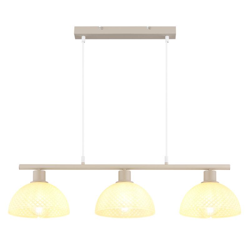 Tacia 3 - Light Geometric Pendant, Natural