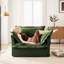 Chenille Armchairs - Cotton Padding For Softness Armchair Pair Removable Covers, Practical-1936227411