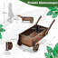 Axania Wood Wheelbarrow Planter