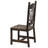 Handmade Solid Wood Side Chair in Brown