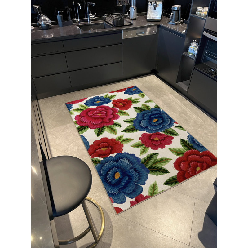 Tapis décoratif moderne Mira, Rectangle 4 pi 7,12 po x 6 pi 6,74 po
