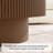44.4" Solid Wood Oval Coffee Table with Fluted Design  -1869326391
