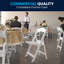 Resin Folding Chair with Vinyl Padded Seat-423265459