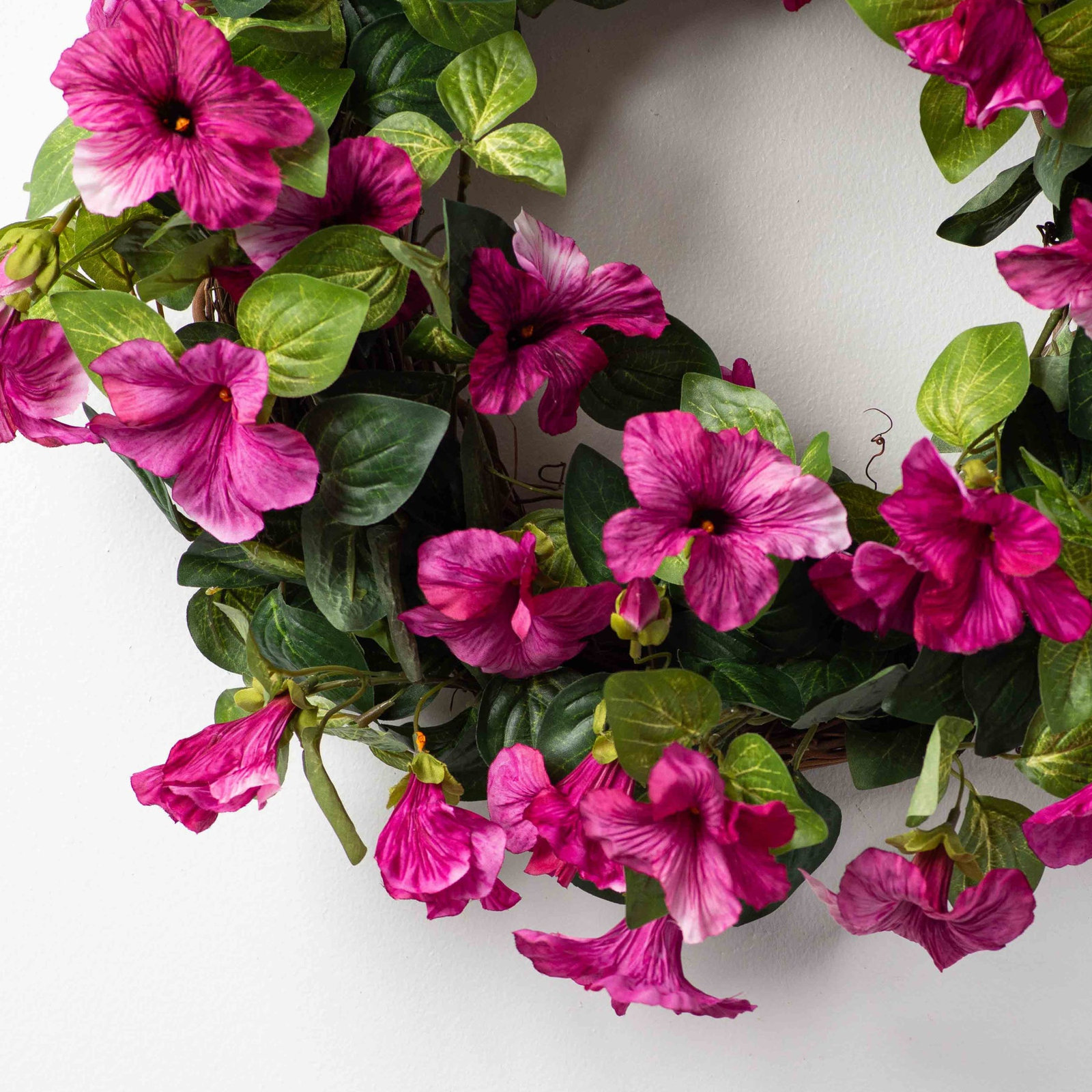Handcrafted Silk Wreath, 26" H x 26" W x 6" D