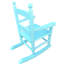 Chaise berçante S, bleu - Bois franc massif pour plus de durabilité-956438004