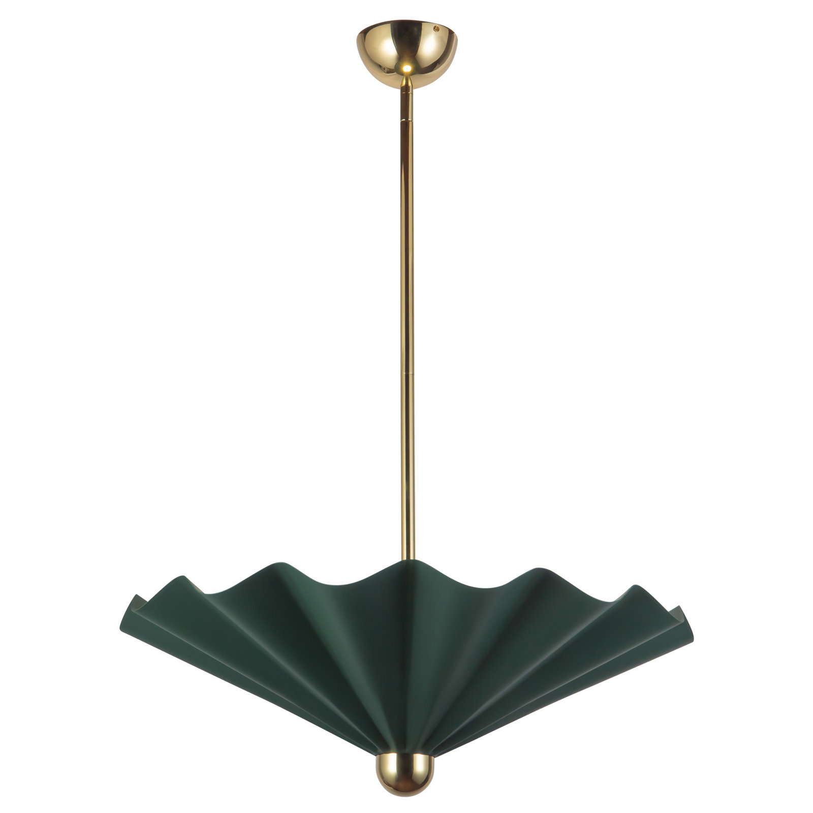 Sadira 25-in dimmable LED Pendant, 25-in, Green