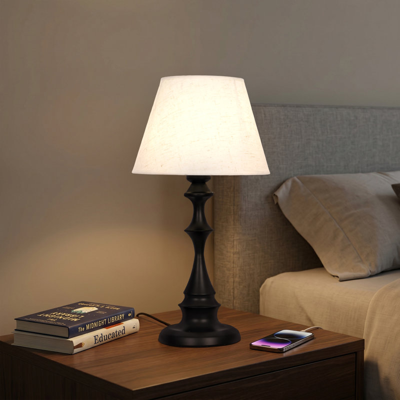 Lampe de table avec abat-jour 3 couleurs