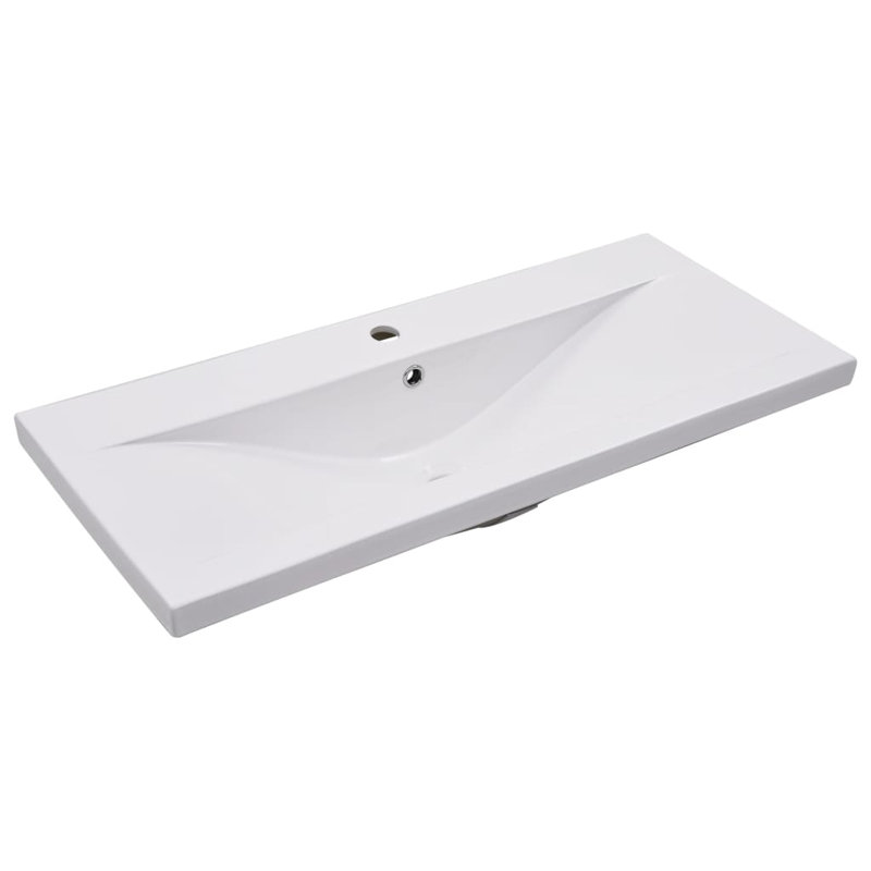 VidaXL Wash Basin Built-in Sink Vanity Sink Bathroom Basin Bath Sink Ceramic