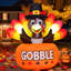 4 FT Thanksgiving Inflatable Turkey with Built-in LED Lights