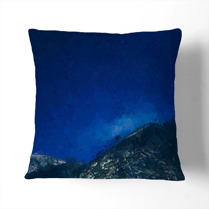 Square Throw Cushion, 40cm H x 40cm W x 15cm D, Black