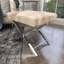 Tabouret de salon en acier inoxydable