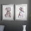 " Sitting Dog I " 2 - Pieces Painting Print-112887852-112887855