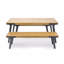 1 table de salle à manger + 2 bancs de salle à manger