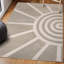 Tapis beige / crème Berangere Mid-Century Scandinavian-704473416