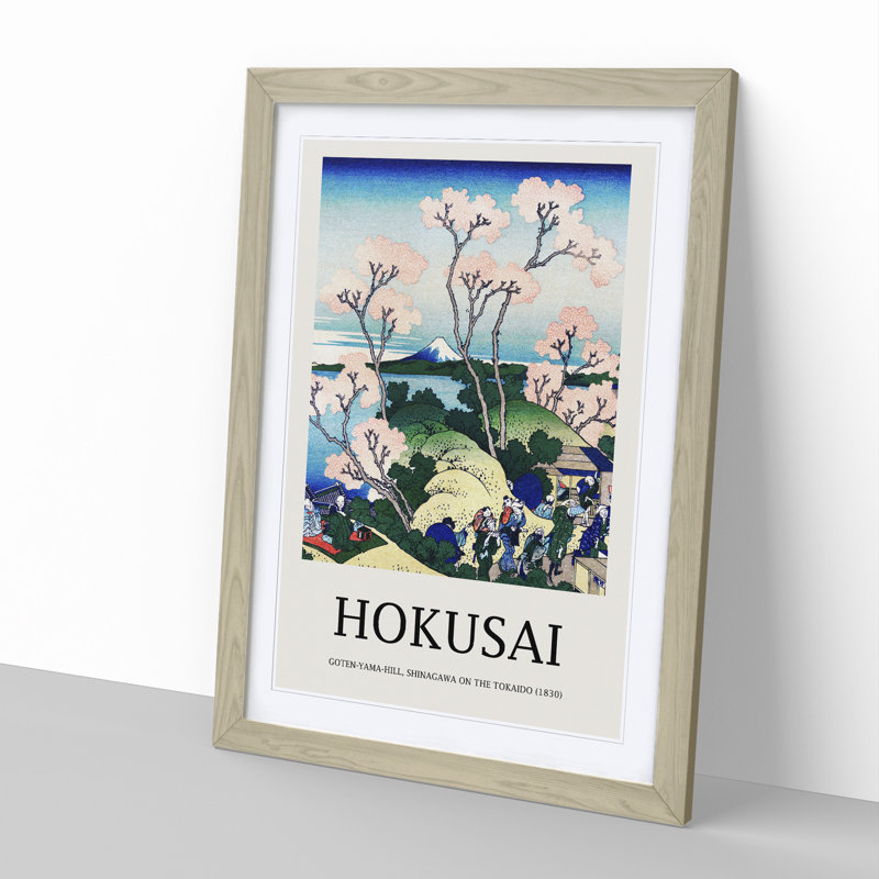 Goten Yama Hill, Shinagawa On The Tokaido by Katsushika Hokusai - Single Picture Frame Print, 65cm H x 48cm W x 2cm D