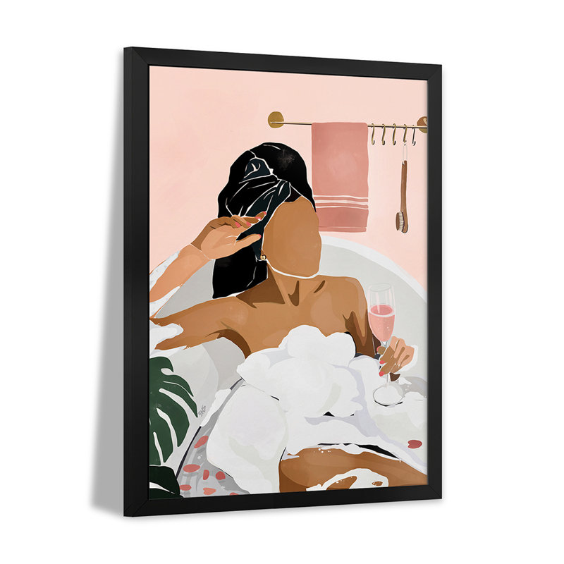 «Unwind Premium», affiche encadrée par Bria Nicole, H 24 po x l 16 po