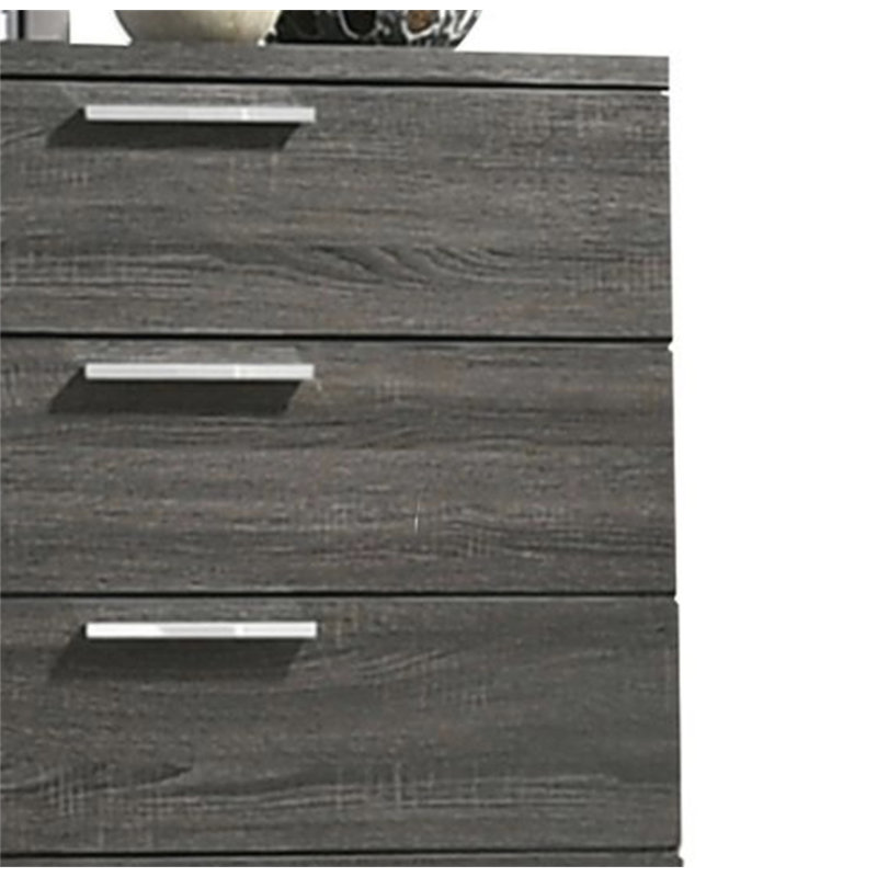 Commode en chêne gris Lantha