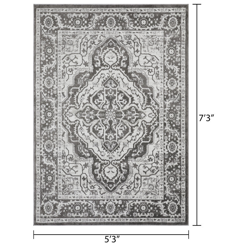 Raghdah Oriental Indoor Rug, Rectangle 5'3" x 7'3"