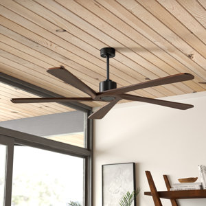 Baun 5-Blade Indoor Ceiling Fan with Remote