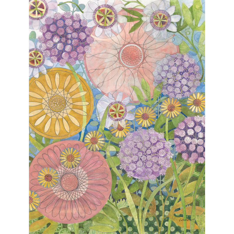 «Krystina Whimsical Garden III» sur toile par Kathrine Lovell, H 16 po x l 12 po