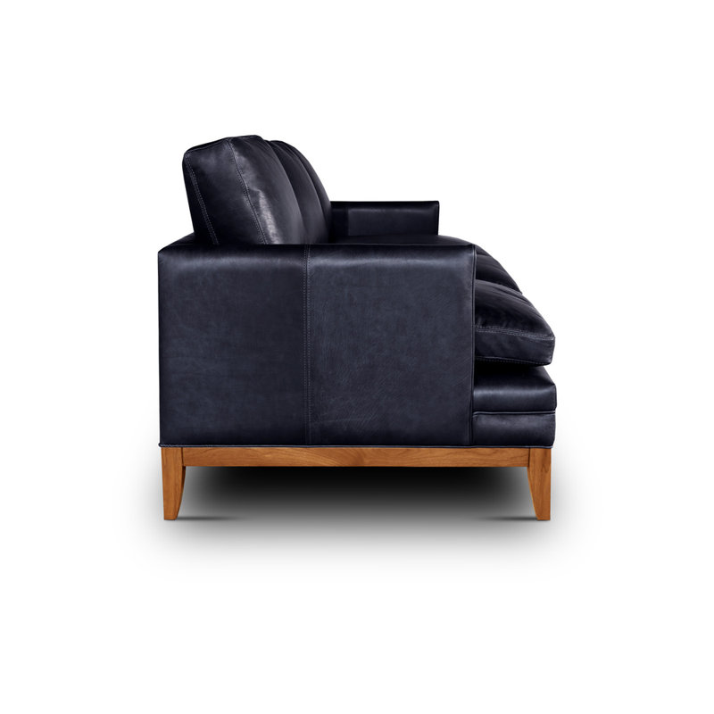 Aventador Leather Sofa, Ivory (Cartier), Ash Honey