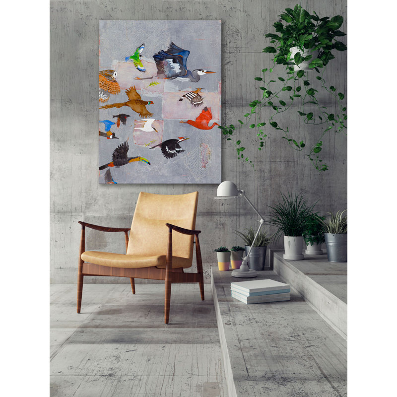 «Sky Garden - 2», reproduction de peinture acrylique, H 20 po x l 16 po, Toile tendue